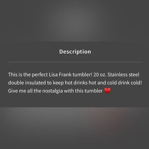 Lisa Frank Tumbler - Picture 4 of 4